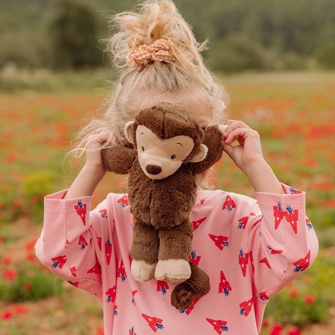 24H 出货 BON TON TOYS x WWF ECO 环保猴子玩偶 - 马果 (咖啡) 29cm - 玩具/玩偶 - 环保材料 咖啡色