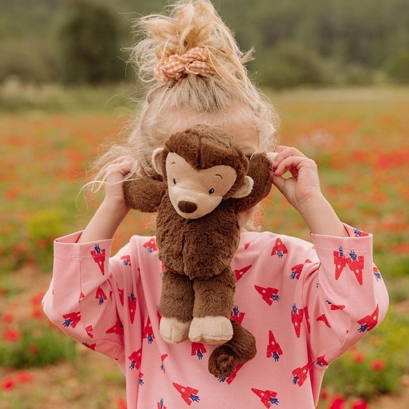 24H 出货 BON TON TOYS x WWF ECO 环保猴子玩偶 - 马果 (咖啡) 29cm - 玩具/玩偶 - 环保材料 咖啡色