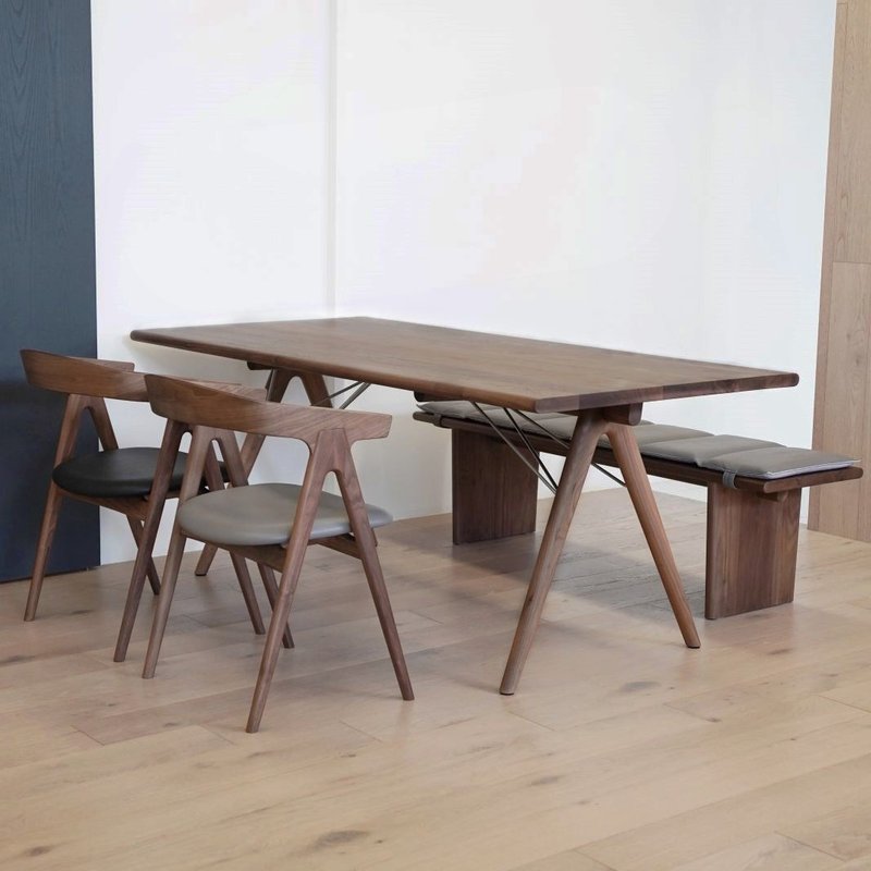 Ponny-Dinning Table| 餐桌 | 胡桃木 - 餐桌/书桌 - 木头 咖啡色