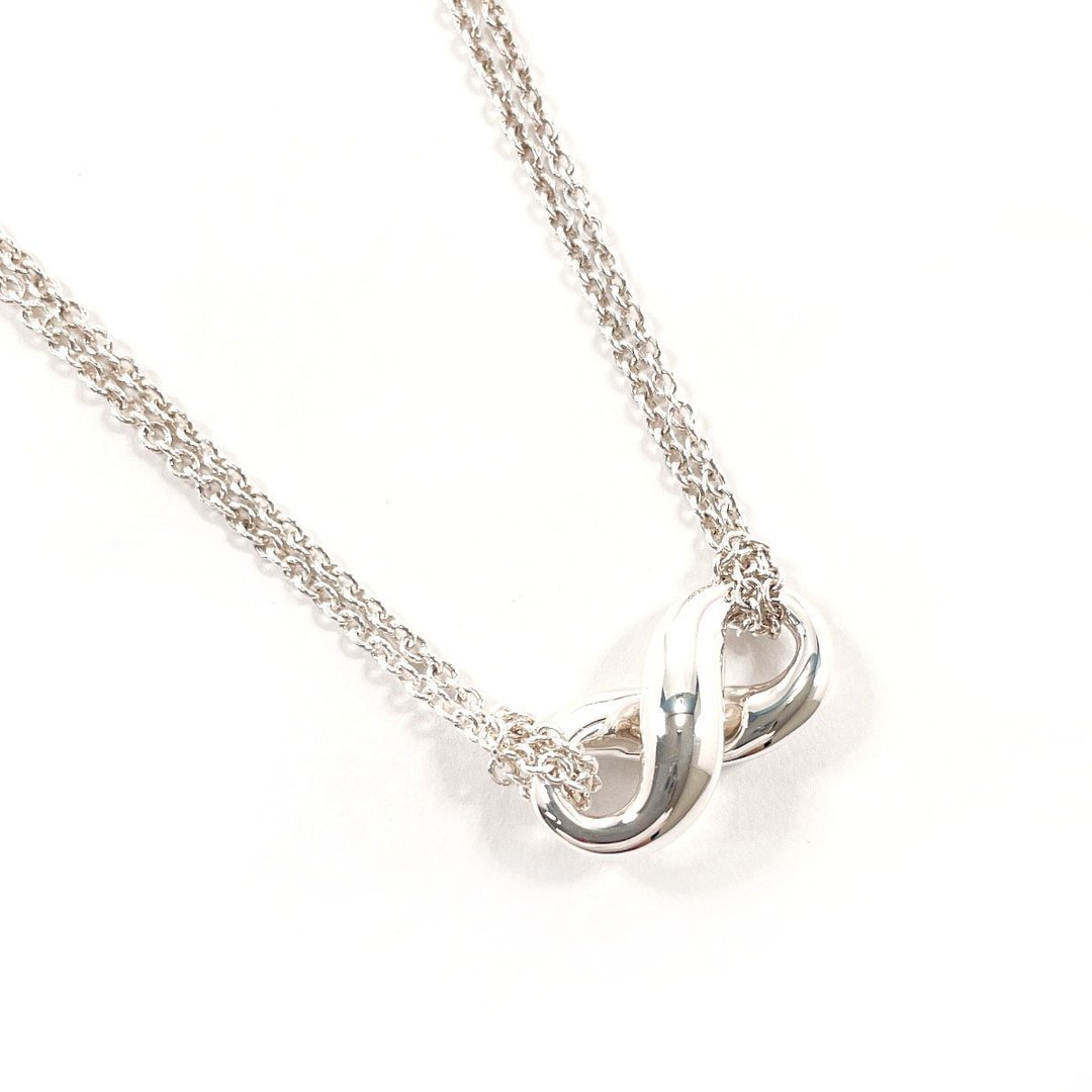 【日本直送 二手美品】TIFFANY&Co. 项链 Infinity 银 925 古董 饰品 已翻新 - 项链 - 纯银 银色