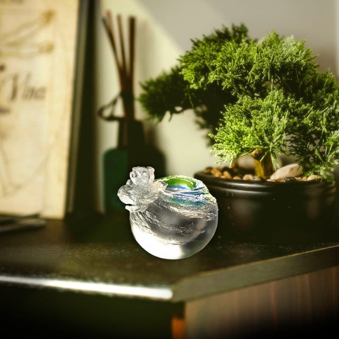 琉璃工房 LIULI 清新美好的祝福 - 迎风花 (花器) - 摆饰 - 琉璃 绿色