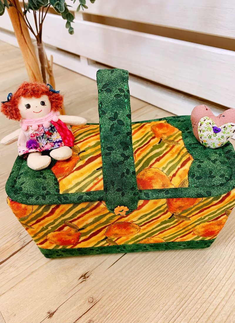 可爱娃娃造型布盒,收纳盒 - 收纳用品 - 棉．麻 