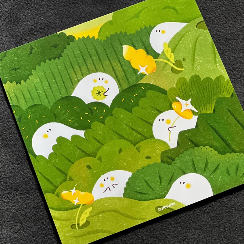 明信片 | whispering woods - 卡片/明信片 - 纸 绿色