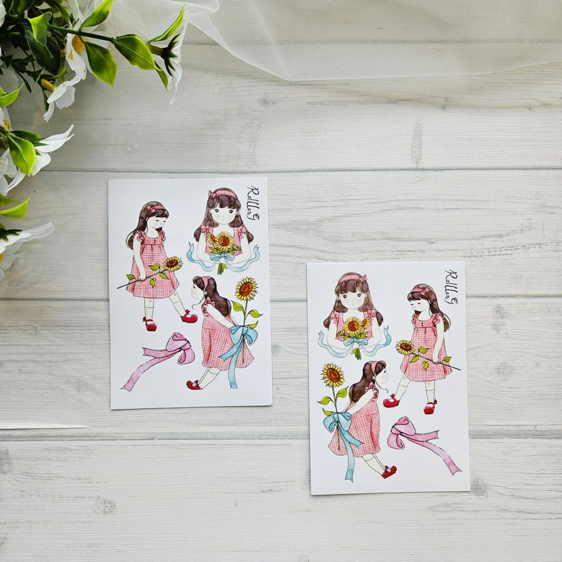 raillang  oriental hanbok sticker harin - 贴纸 - 纸 