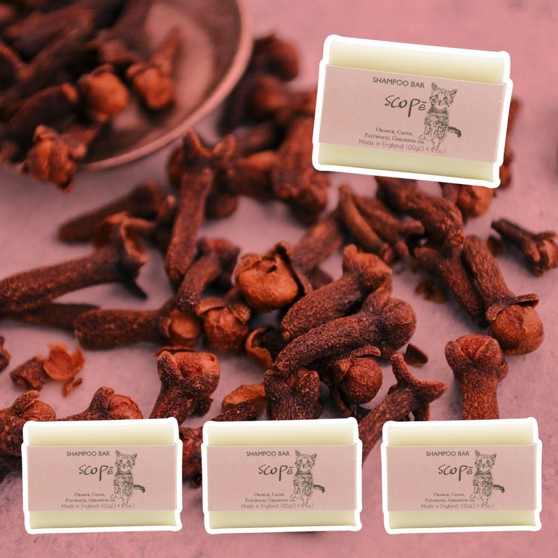 丁香洗发皂裸装4入-英国原装【诗可贝SCOPē】圣诞节 - 洗发用品 - 浓缩/萃取物 