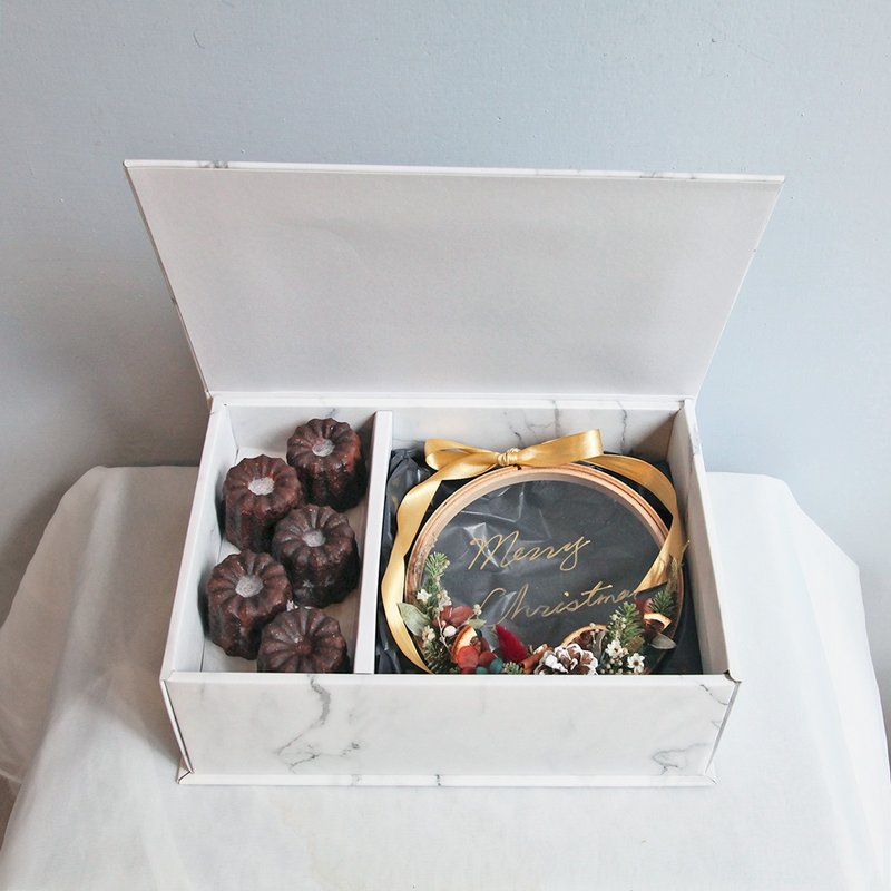 【第二份礼物 可丽露绣框(含运)】大理石礼盒/圣诞特别设计 - 蛋糕/甜点 - 植物．花 