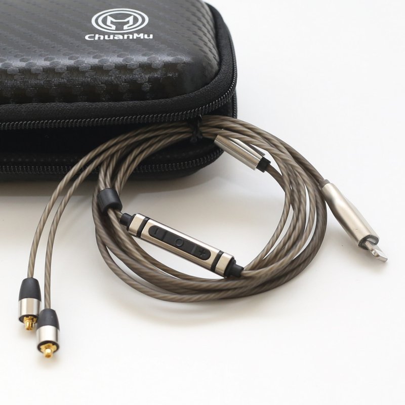 川木W164 专业苹果耳机升级线 mmcx插头 lightning 镀银线iphone - 数码小物 - 其他金属 