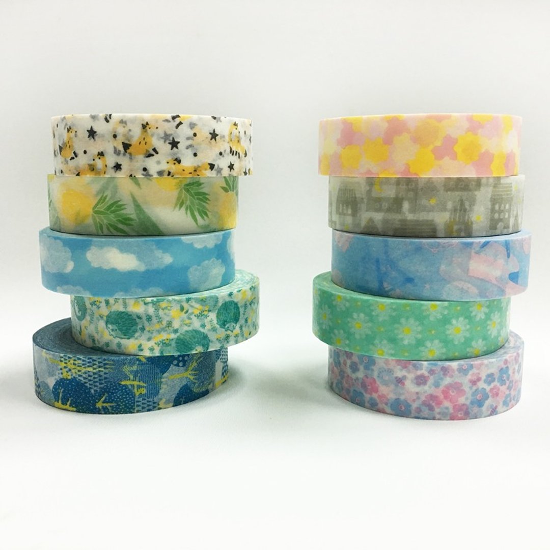 NICHIBAN Petit Joie Masking Tape 和纸胶带【2017新品全套组】 - 纸胶带 - 纸 多色