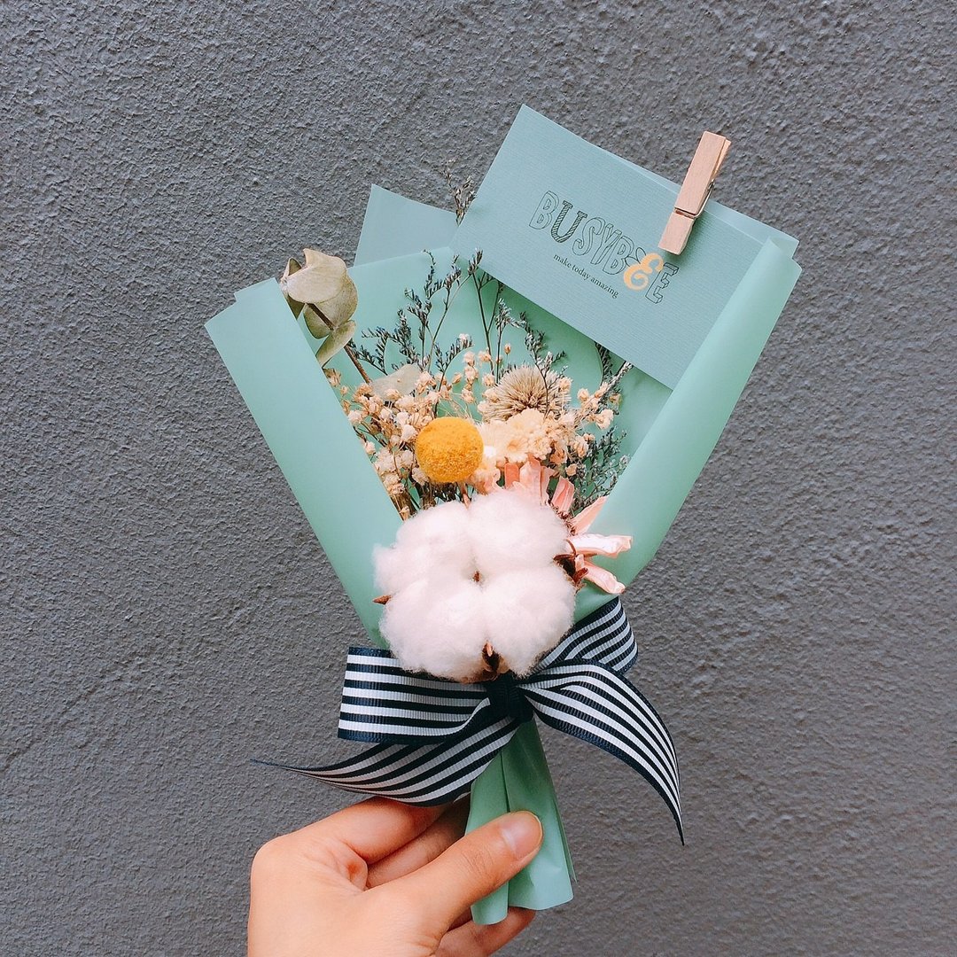 [Busybee] 干燥花束XTiffany绿进口包装纸 - 植栽/盆栽 - 植物．花 绿色
