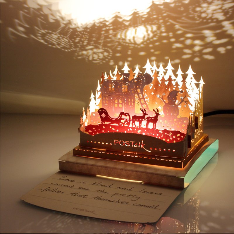 欢乐圣诞 - POSTalk 纸艺术光影模型 圣诞卡 (LM-23) - 卡片/明信片 - 其他材质 多色