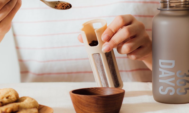 设计 冷泡茶咖啡 水瓶 原装配件滤芯茶滤过滤器 (不含水瓶) -裸色 - 咖啡壶/周边 - 塑料 灰色