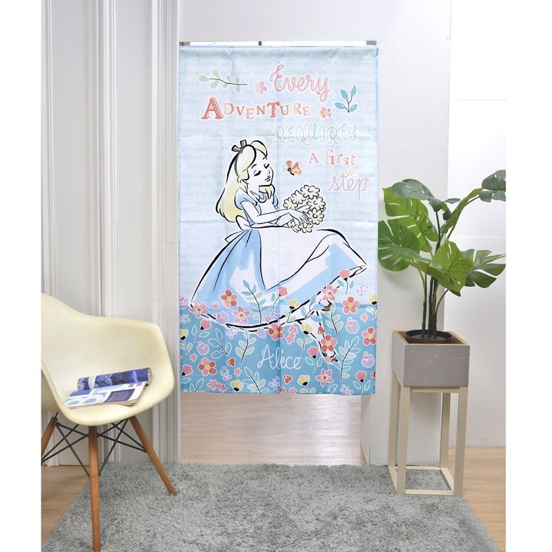 【Disney 迪士尼】数位印花对开长门帘-Alice 花卉 (台湾制造) - 门帘/门牌 - 聚酯纤维 