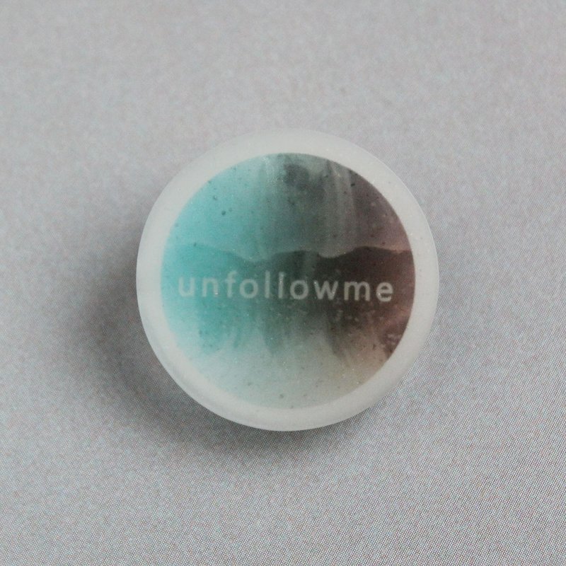 透明别针 / unfollowme / 蓝 - 橘 - 胸针 - 塑料 蓝色