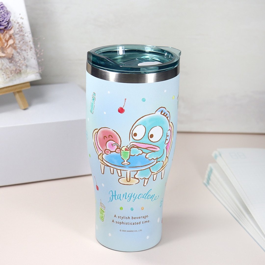 【Sanrio 三丽鸥】不锈钢真空酷乐杯 900ml-人鱼汉顿 - 饮料款 - 保温瓶/保温杯 - 不锈钢 多色