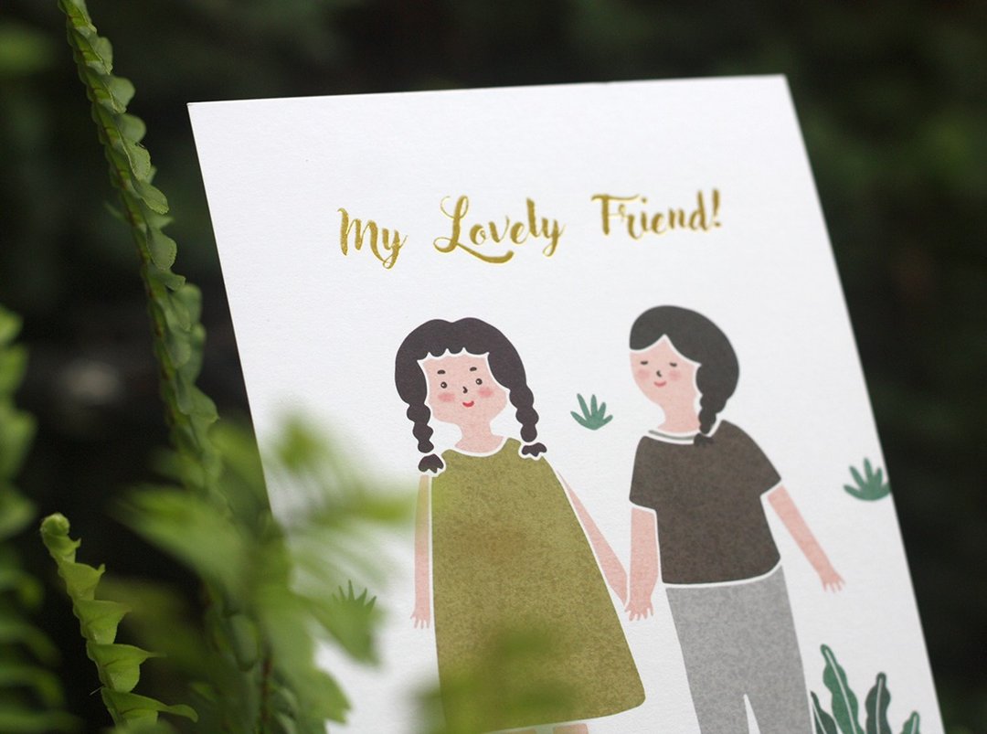 明信片-My Lovely Friend! - 卡片/明信片 - 纸 多色