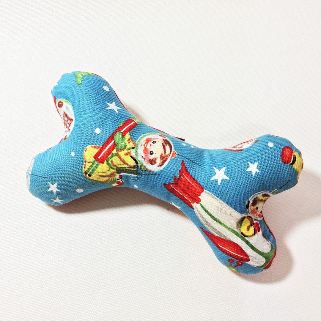 狗玩具- Obi系列/ 补骨头(太空宝宝) - 玩具 - 棉 蓝色