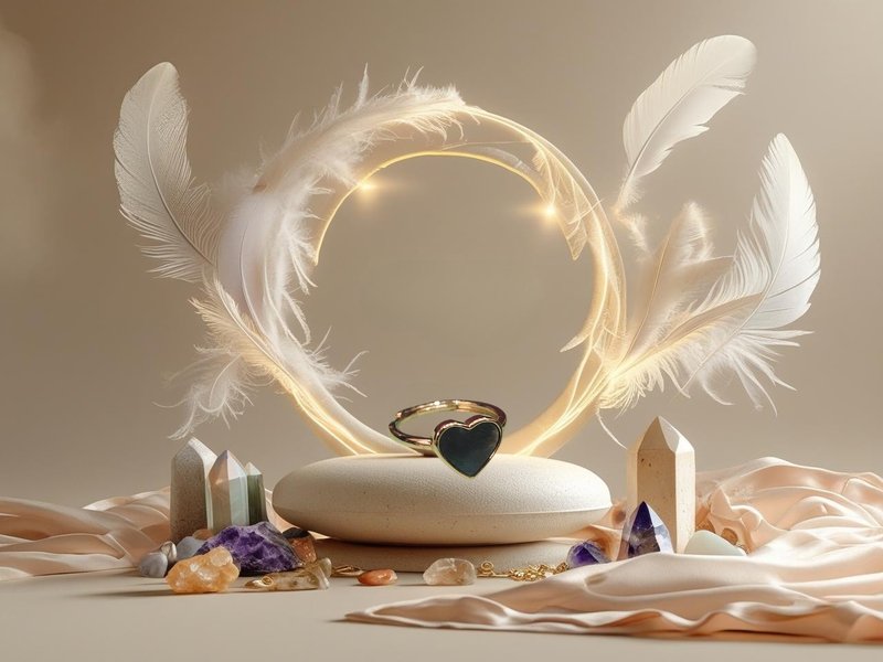 心之遥想 · 黑贝母· 晶石戒指 - 戒指 - 水晶 紫色