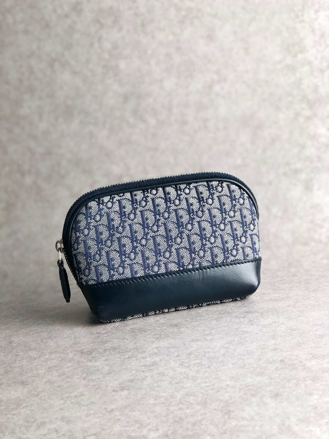 [日本直送，品牌二手包] Christian Dior Trotter 小包，海军蓝，复古，pin86n - 化妆包/杂物包 - 棉 蓝色