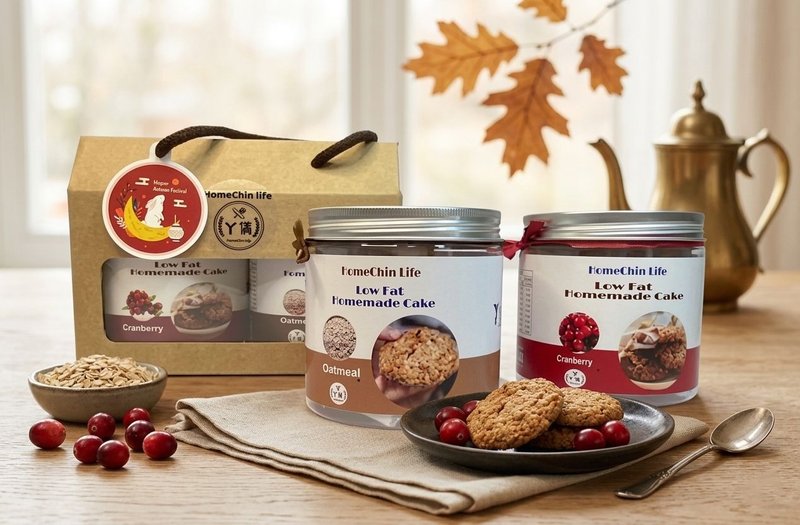 鸿琴生活阿仪美食屋_低脂燕麦饼干健康礼盒 - 手工饼干 - 其他材质 