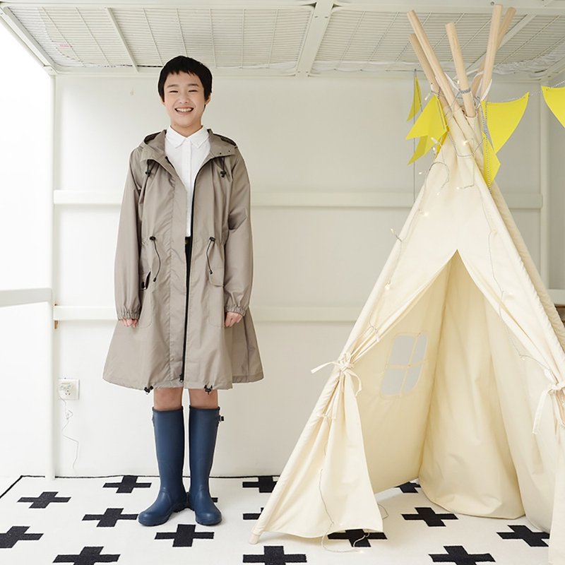 【纯色抽绳 / 风雨衣】晴雨两用 防水 透气 雨衣 - 女装西装外套/风衣 - 防水材质 多色