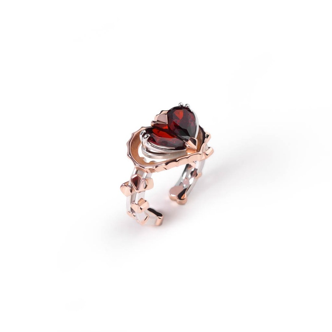 Dallar Jewelry - Grand Love Song Ring - 戒指 - 贵金属 红色