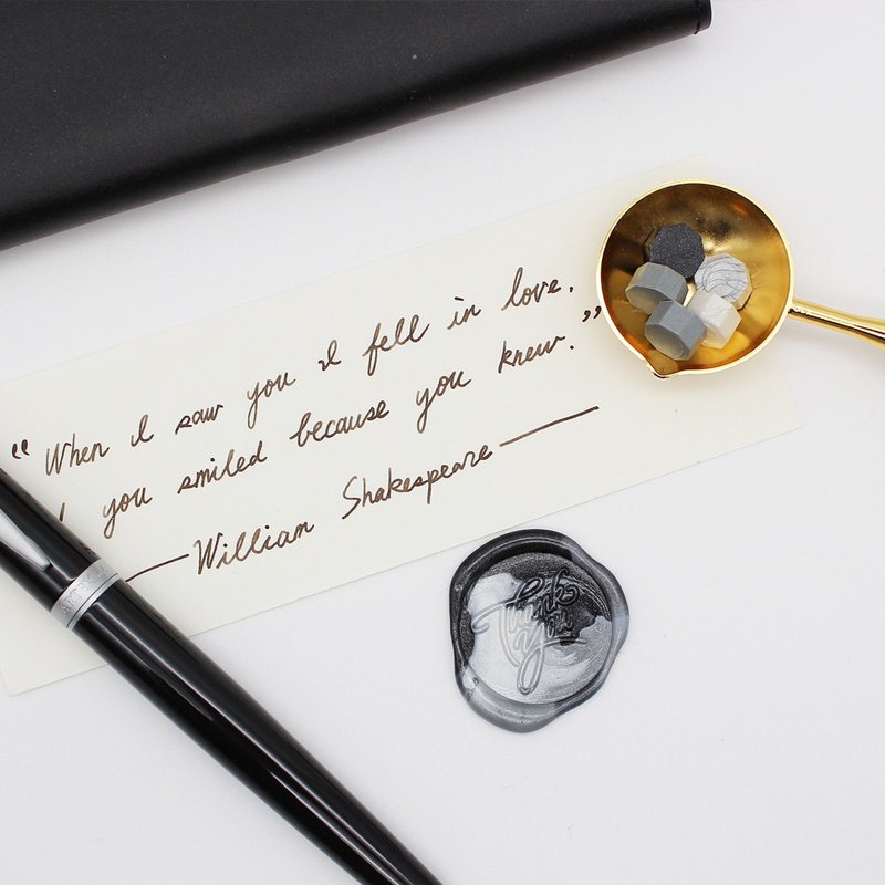 火漆封蜡蜡粒大罐装--一个人的寂寞(黑/白/灰色系) - 信封/信纸 - 蜡 灰色