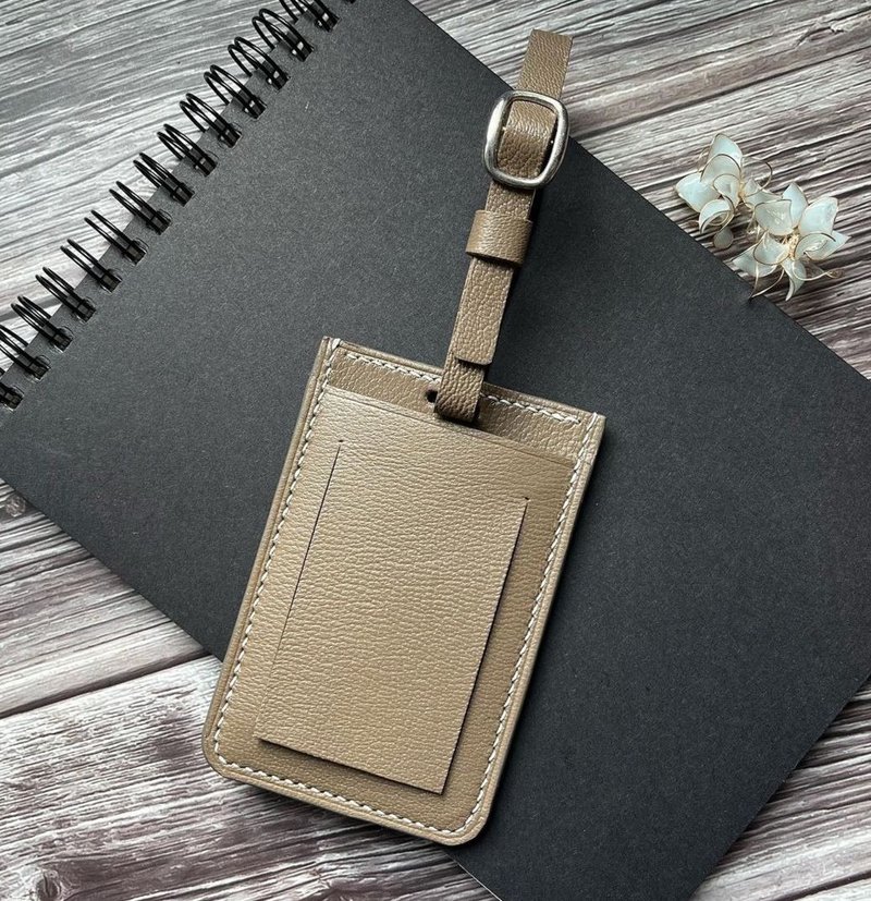 手缝行李牌【山羊皮系列】 - 行李吊牌 - 真皮 