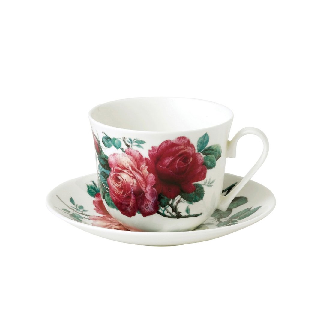 英国 RK | English Rose 英伦玫瑰 450ml 早餐杯盘组 - 茶具/茶杯 - 瓷 多色