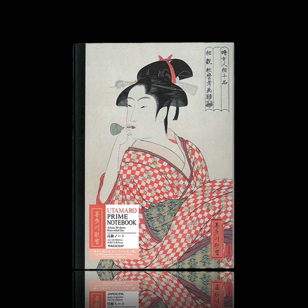TACCIA 日本浮世绘 喜多川歌麿 妇女人相 A5横线笔记本 - 笔记本/手帐 - 纸 多色