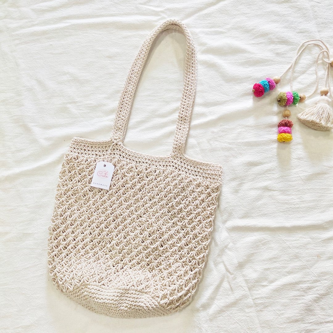 Crochet Shopping shoulder bag - 其他 - 棉．麻 多色
