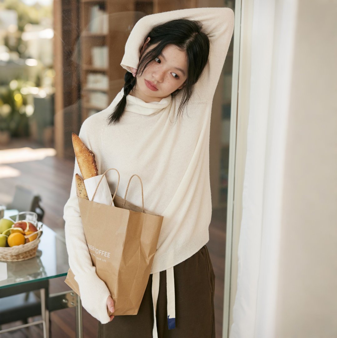 堆堆领打底衫|针织衫|两色|秋冬款|Sora-1692 - 女装针织衫/毛衣 - 羊毛 多色