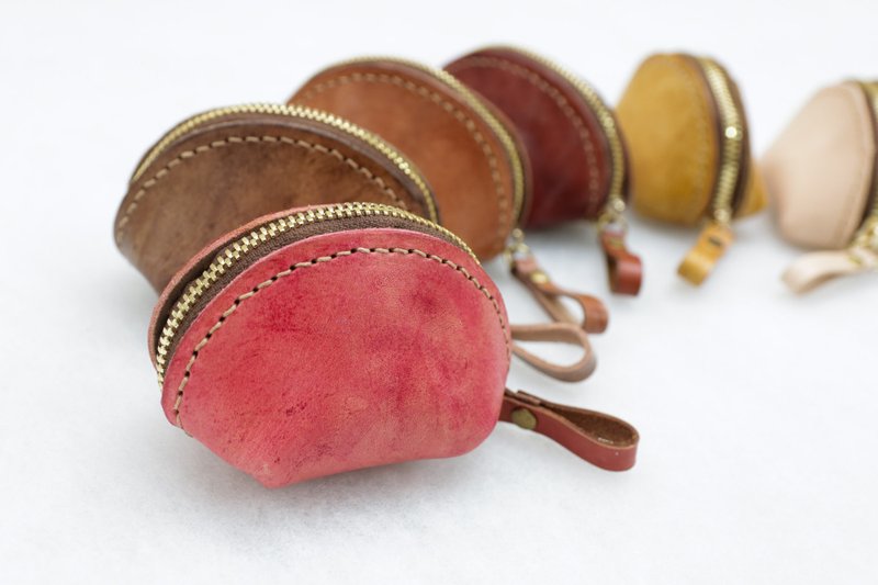 #台湾现货#立体贝壳零钱包#小物包#零钱包#真皮钱包#手工钱包 - 零钱包 - 真皮 多色