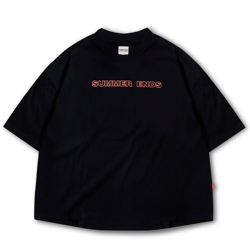 OCEANSIDE TEE 宽版 T-SHIRT (OVERSIZE & SKATEBOARDING) - 男装上衣/T 恤 - 棉．麻 黑色
