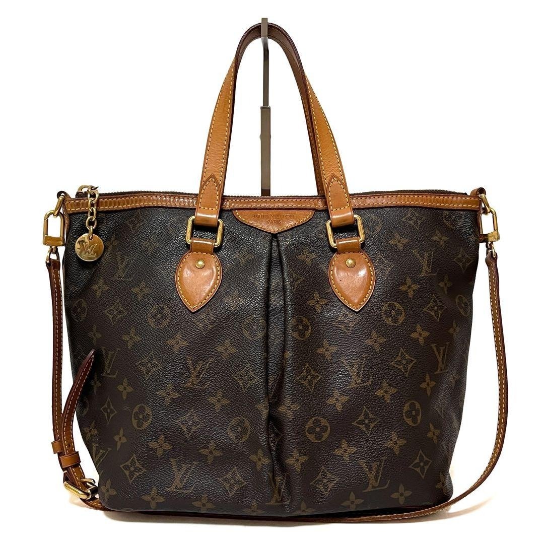 正品 Louis Vuitton 路易威登 Palermo PM 两用手提包 Monogram M40145 二手 - 手提包/手提袋 - 其他材质 