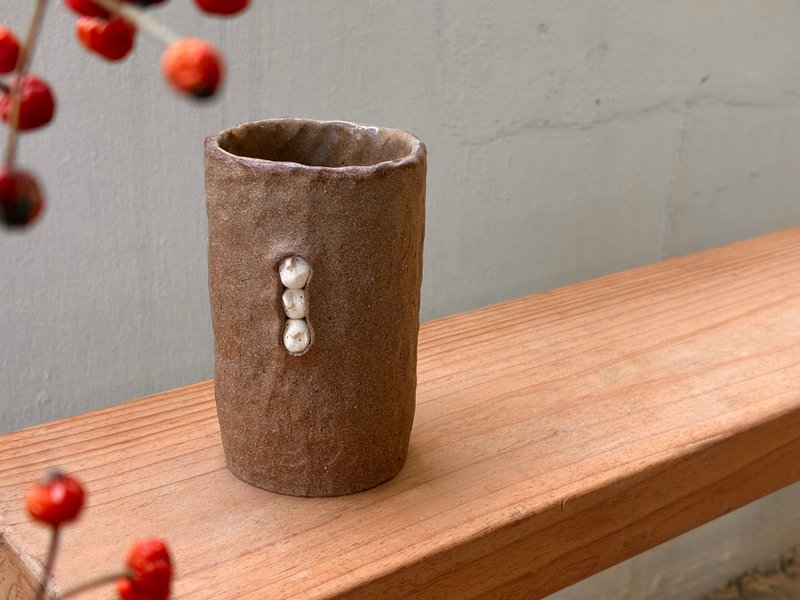 | Luna 陶偶系列 | 陶器 花器 笔筒 笔座 - 花瓶/陶器 - 陶 咖啡色