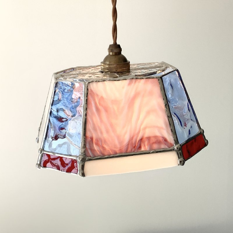 Seaside Night Pendant light that feels the sea Coral white - 灯具/灯饰 - 玻璃 白色