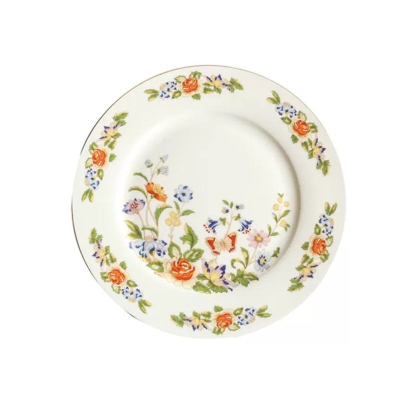 英国Aynsley 小屋花园 骨瓷餐盘20cm - 盘子/餐盘/盘架 - 瓷 白色