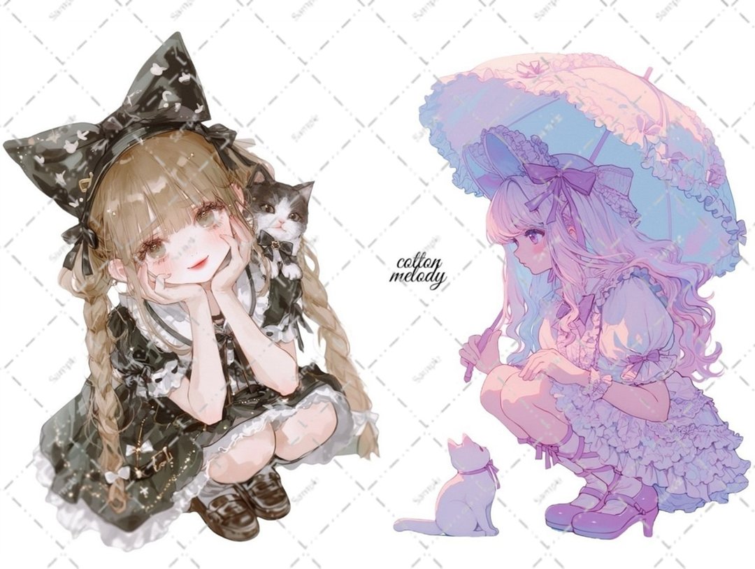 原创贴纸 no.6542 人物贴纸 原创贴纸 人物贴纸 女孩贴纸 原创人物贴纸 - 贴纸 - 纸 