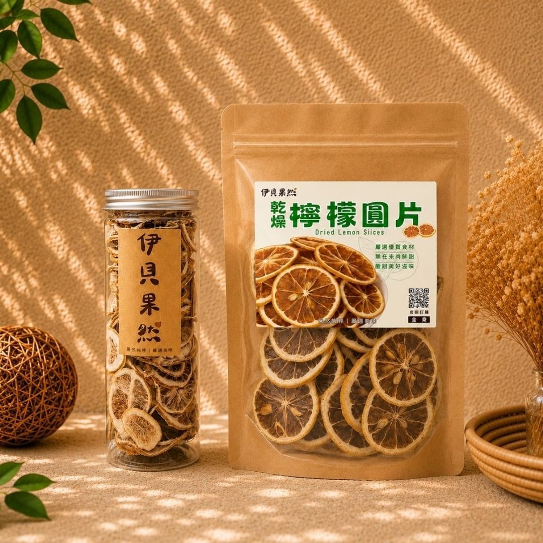 【伊贝果然】干燥柠檬圆片 - 水果干 - 防水材质 