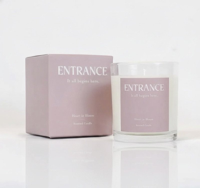 ENTRANCE 心动时刻 香氛蜡烛 | Heart in Bloom, Scented Candle - 蜡烛/烛台 - 蜡 