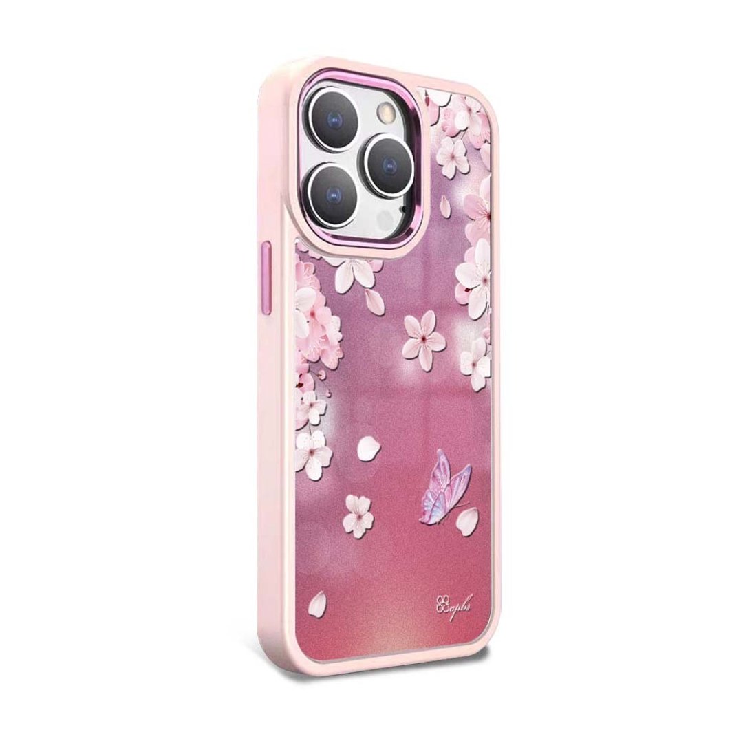iPhone 15系列 军规防摔合金框磁吸镜面手机壳-孤芳自赏-粉框 - 手机壳/手机套 - 其他材质 多色