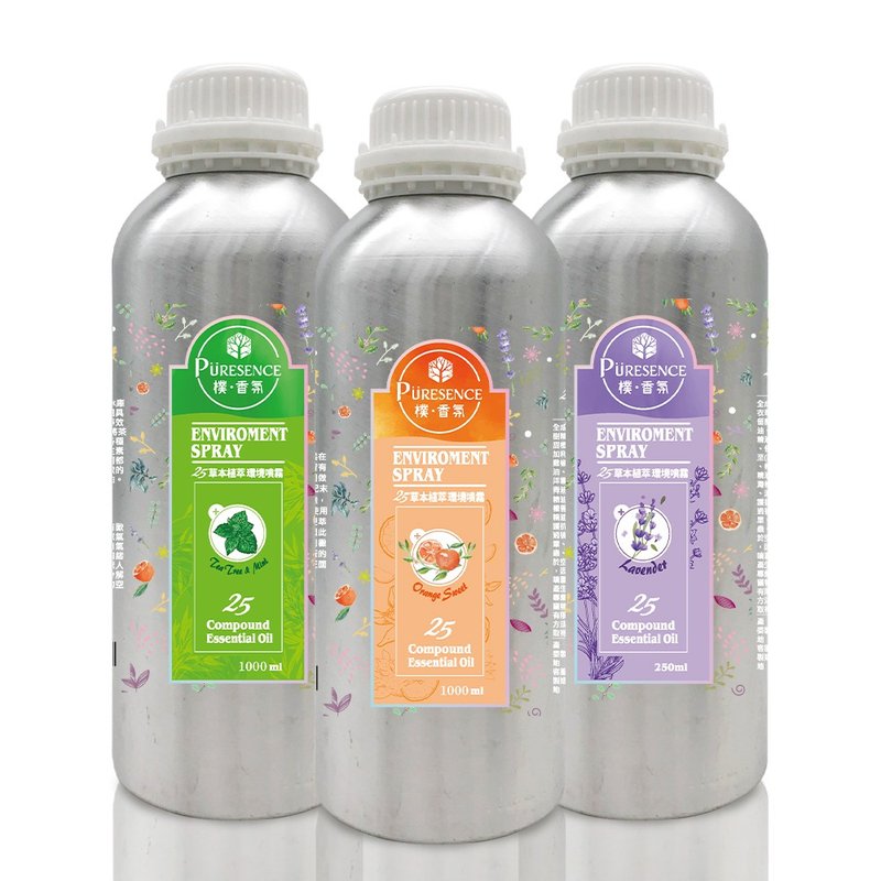 朴香氛25草本植萃环境喷雾1L补充瓶 - 香薰/精油/线香 - 精油 透明