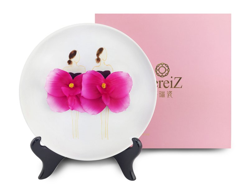 喜瑞瓷-蝴蝶兰舞娘 - 花瓶/陶器 - 陶 白色