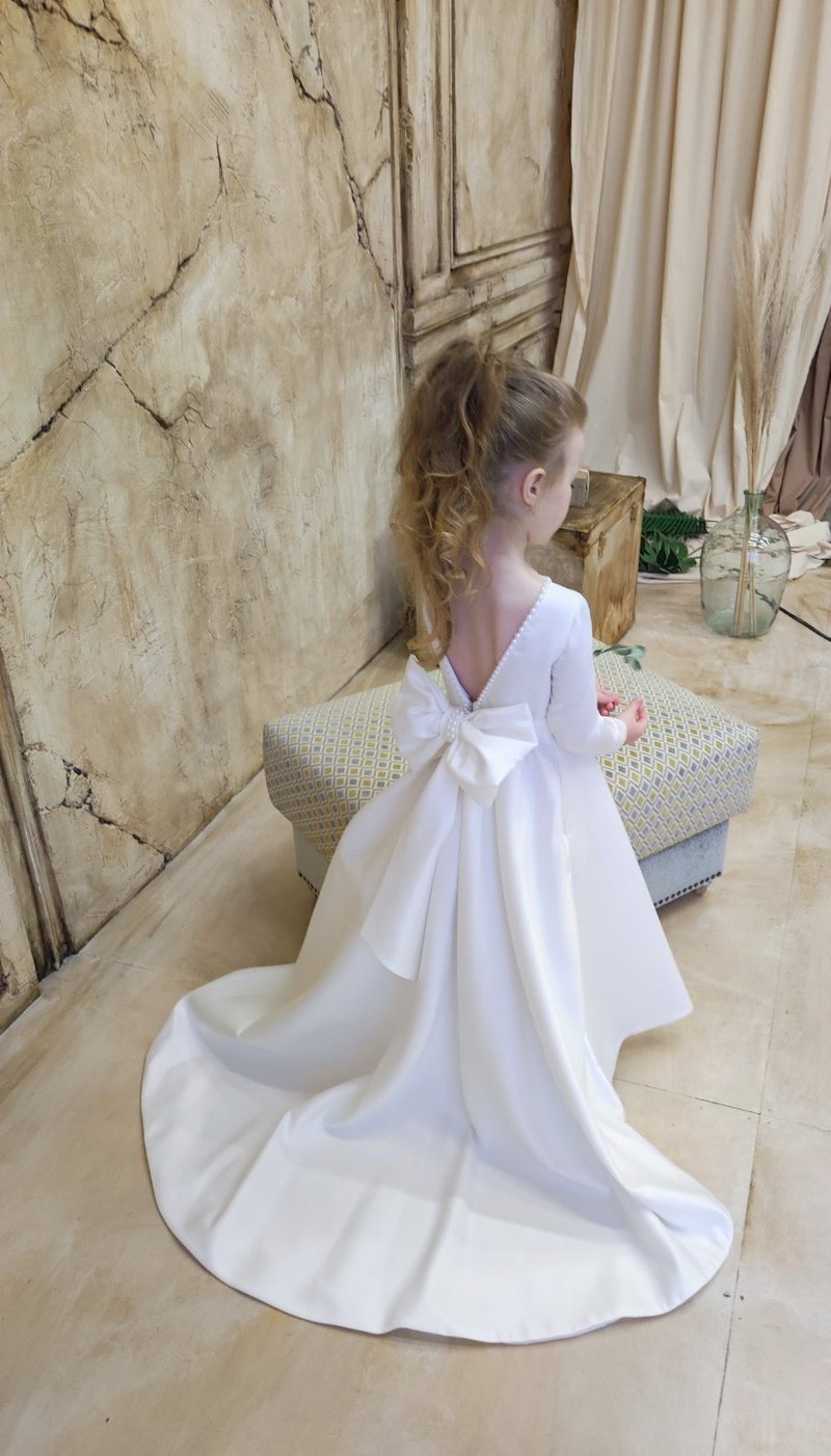 缎面花童礼服 适合婚礼 生日 音乐会 - 童装礼服/连衣裙 - 其他材质 多色