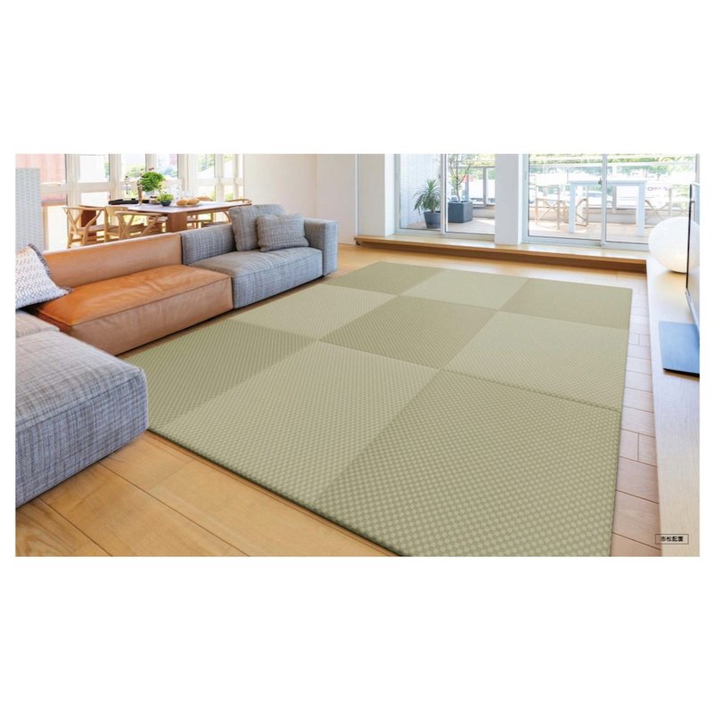 和织系列－市松茶绿 两片组 - 地垫/地毯 - 塑料 绿色