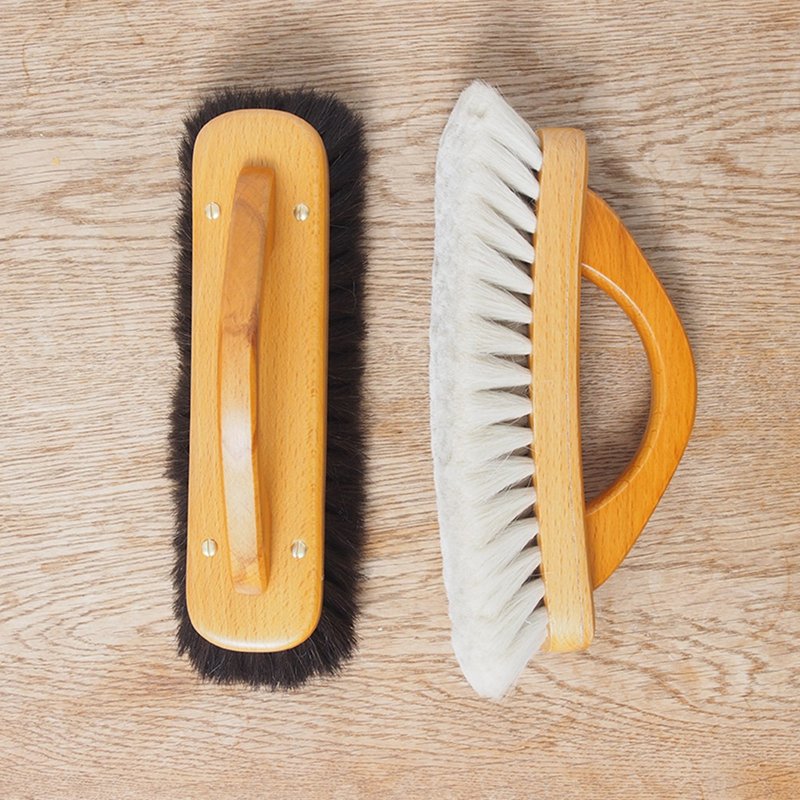 Redecker_ 顶级超软山羊毛鞋刷 (白色/黑色) - 其他 - 羊毛 黑色