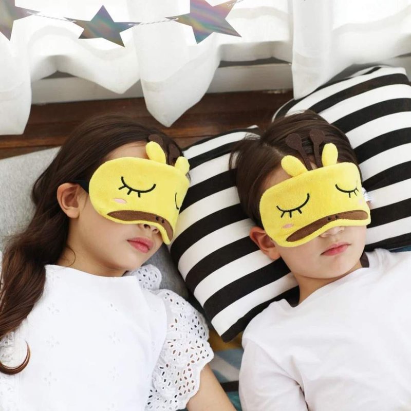 舒适旅行眼罩 - 长颈鹿版 - 其他 - 聚酯纤维 黄色