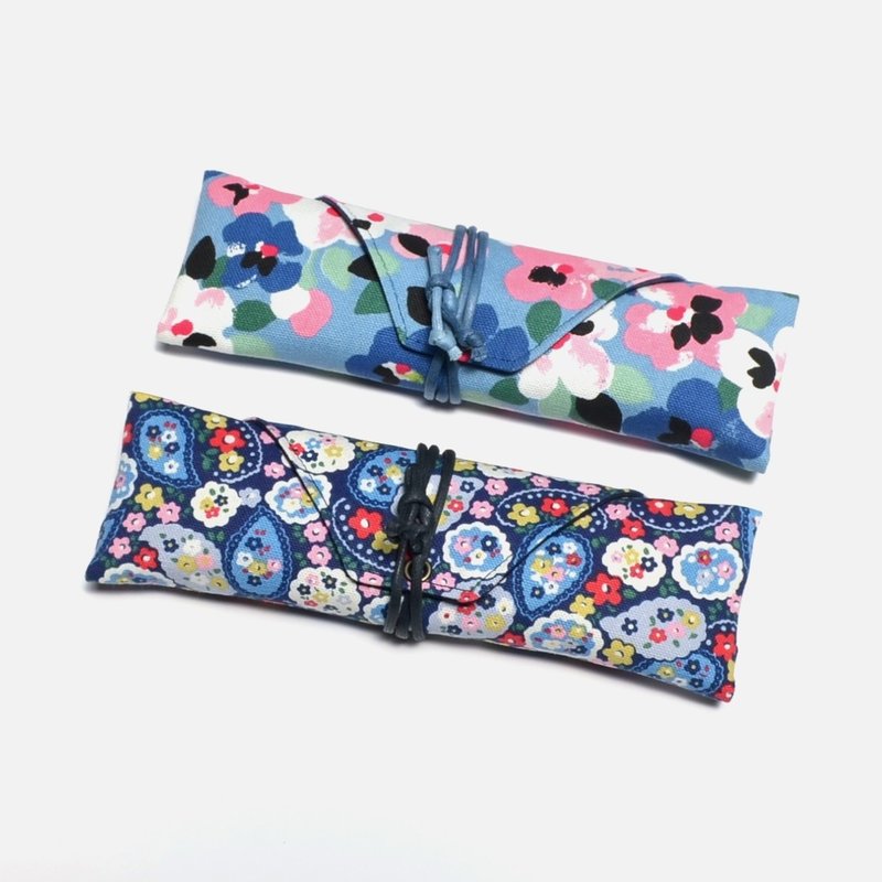 餐具袋/笔袋2入组合优惠(全馆指定花色任选) - 筷子/筷架 - 棉．麻 多色