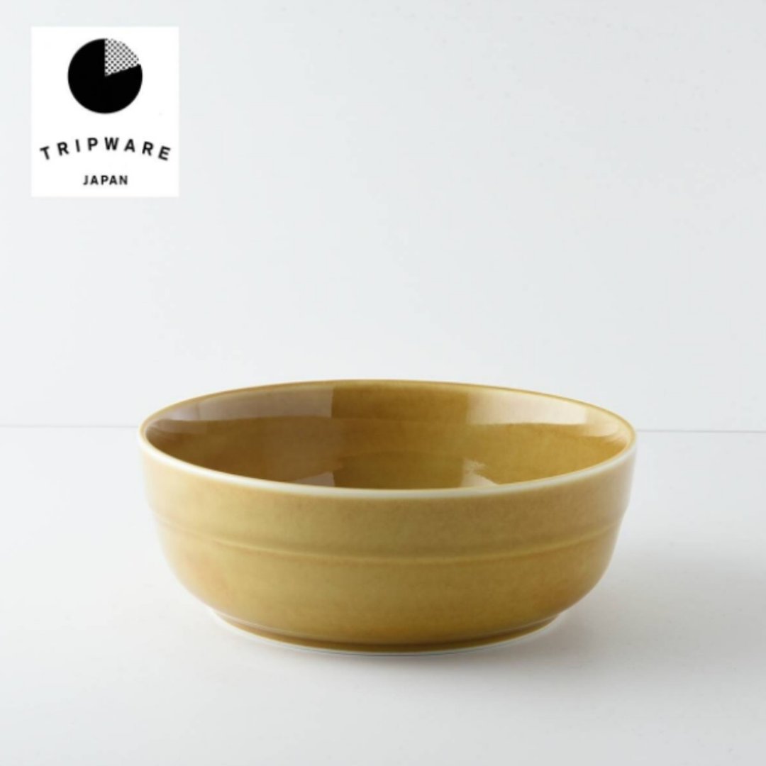 【Trip Ware Japan】圆碗-无盖 日本制 美浓烧 (焦糖棕) - 盘子/餐盘/盘架 - 陶 