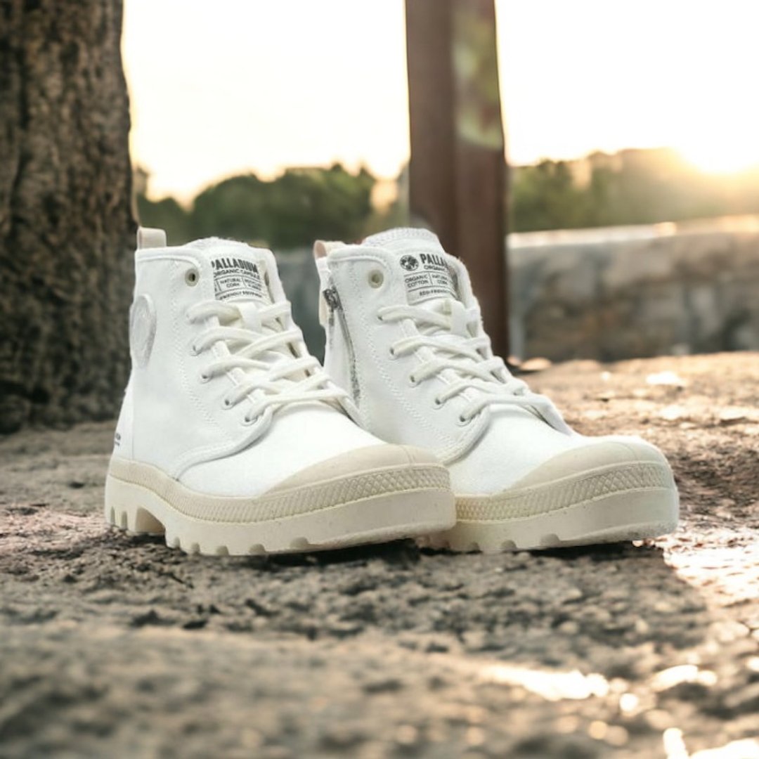 PALLADIUM PAMPA 9色经典拉链款潮流帆布军靴 白 79101-116 - 男款休闲鞋 - 棉 多色